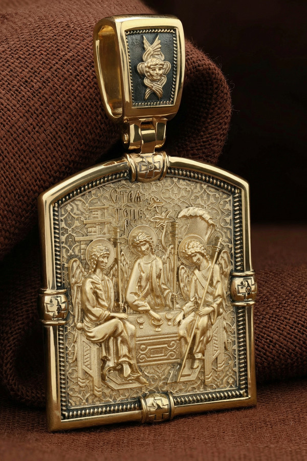 Образок из лимонного золота