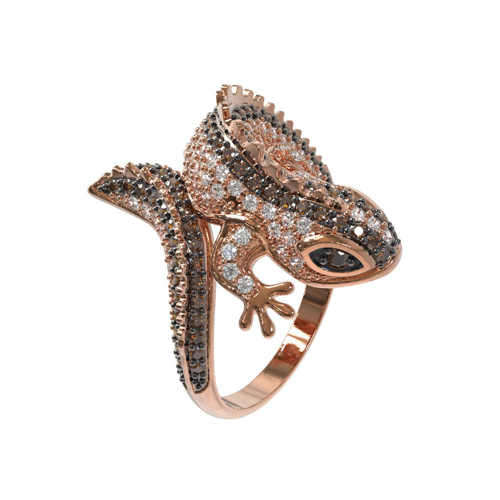 Кольцо из золота c фианитом