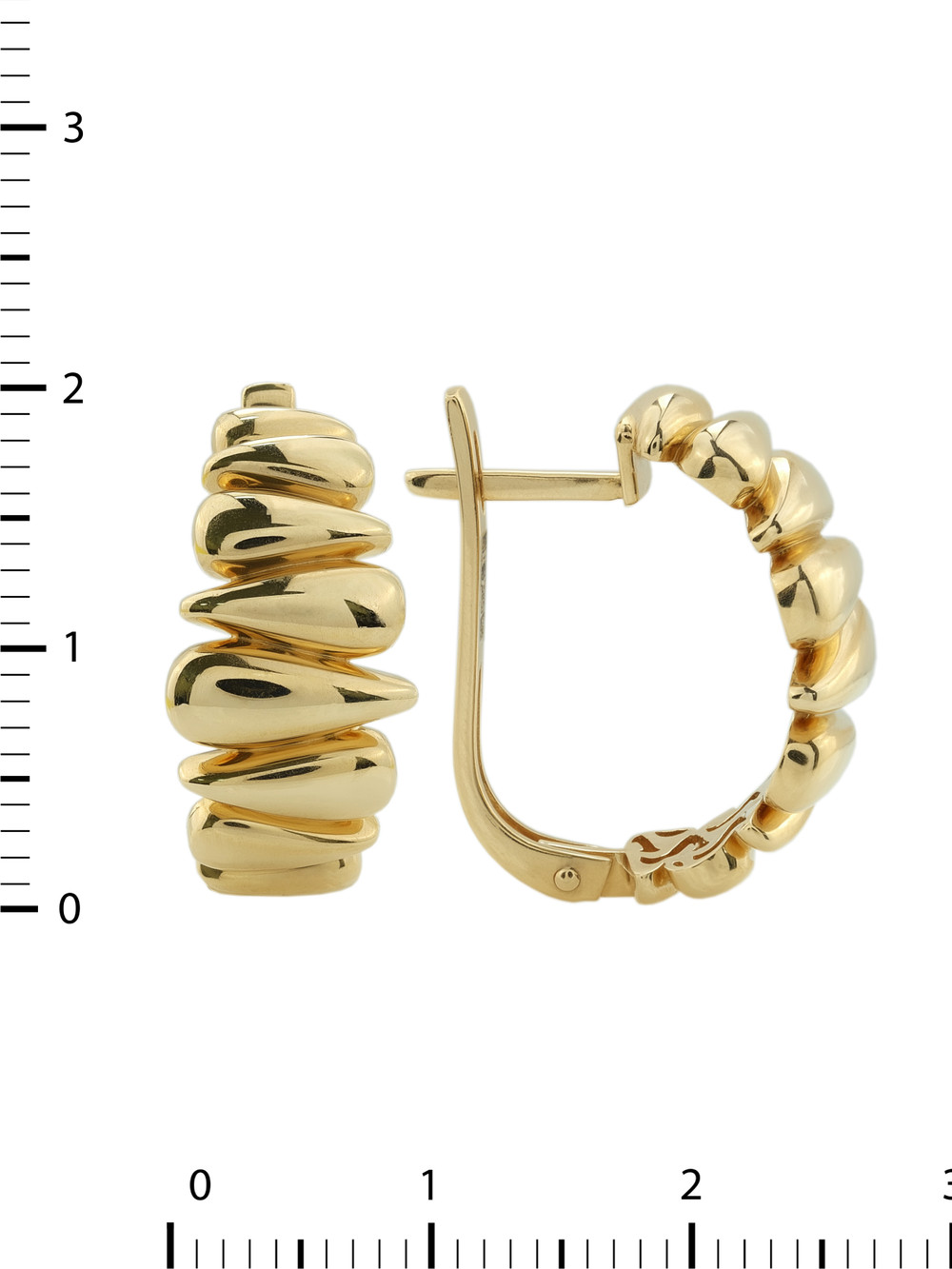 Серьги из лимонного золота