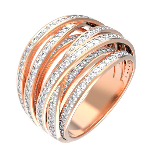 Кольцо из золота c фианитом