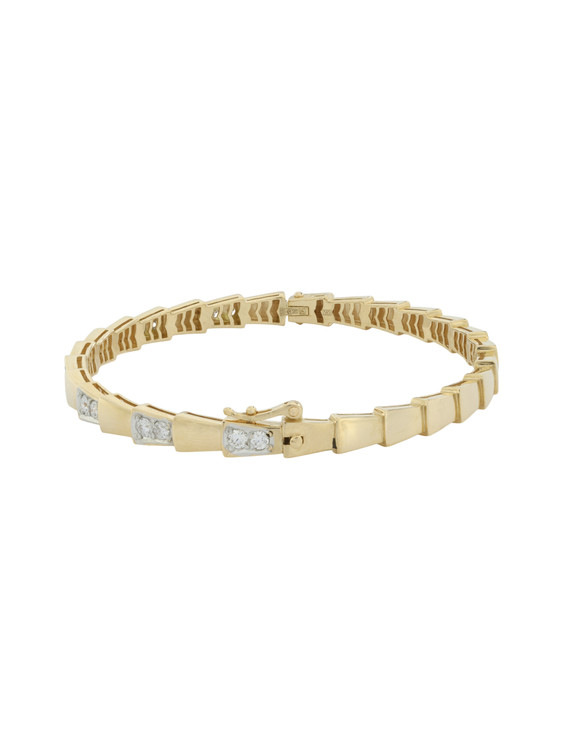 Браслет из лимонного золота c бриллиантами