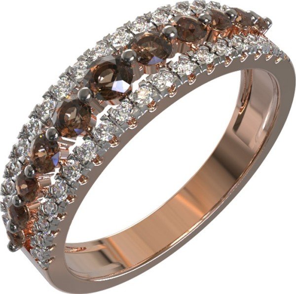 Кольцо из золота c бриллиантами