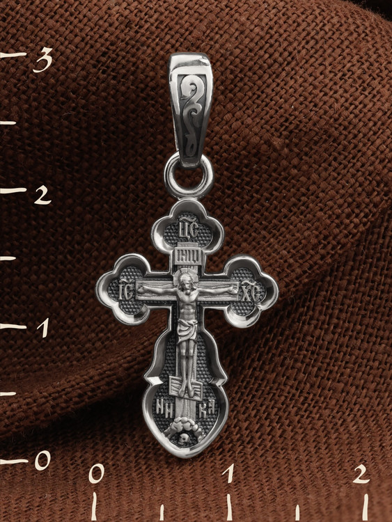 Крест из белого золота