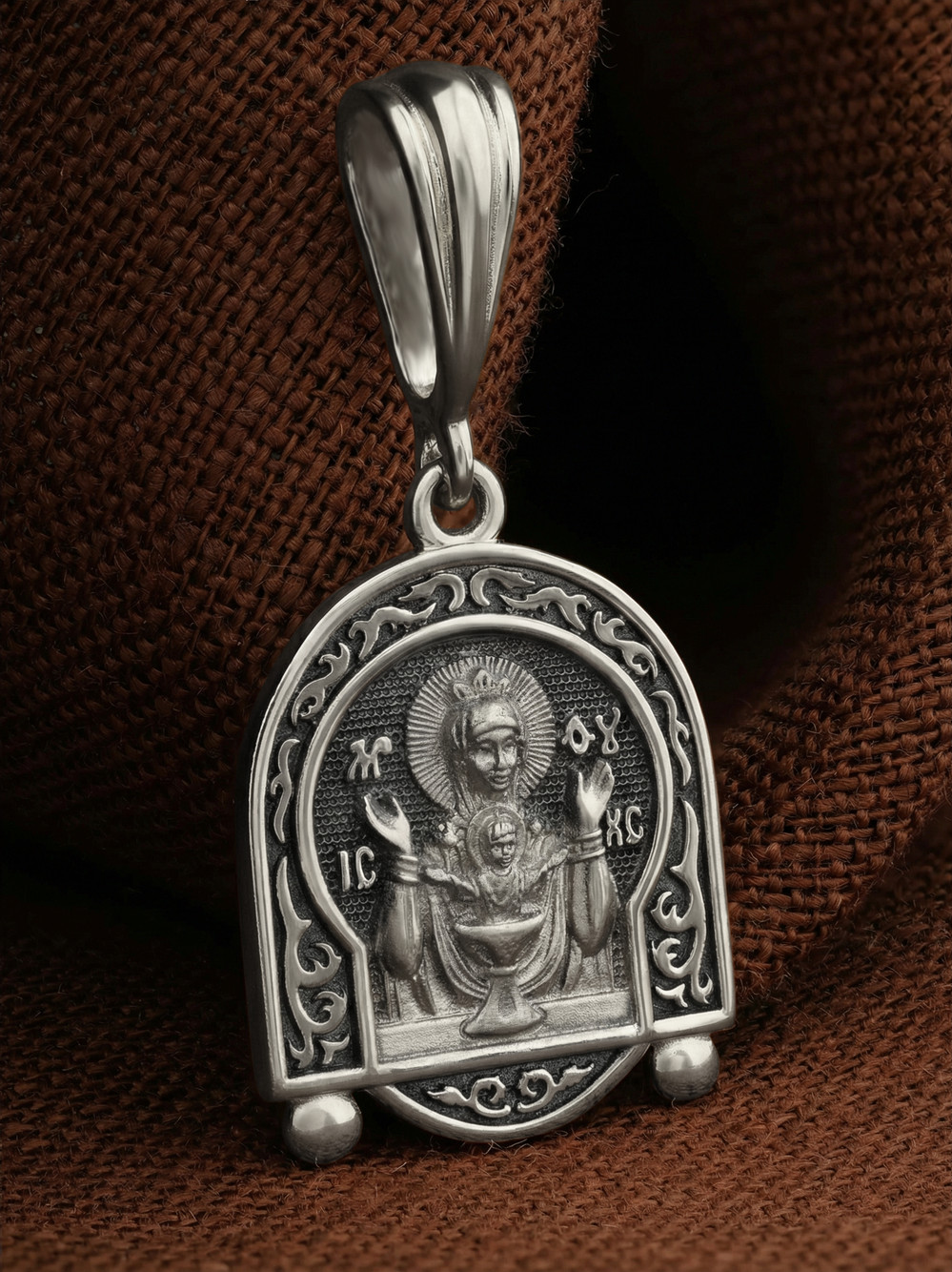 Образок из белого золота