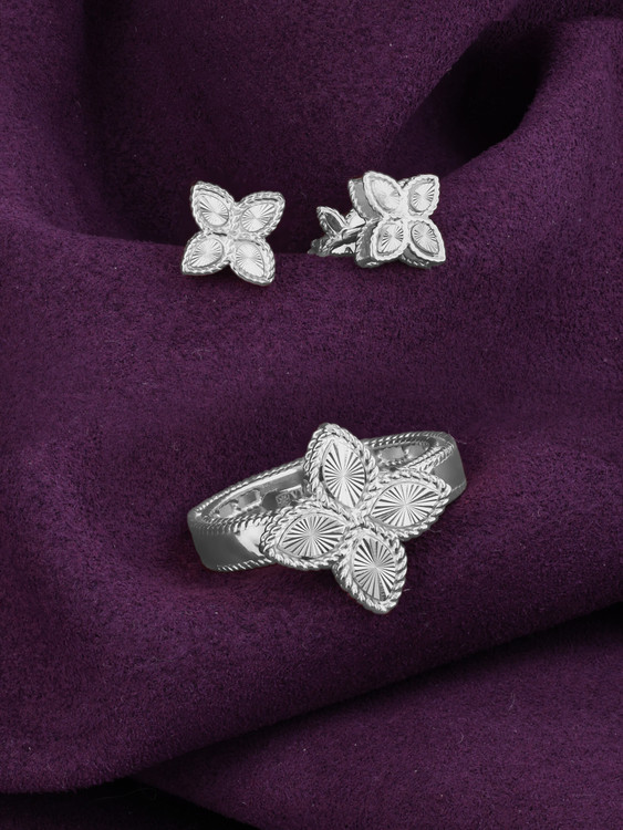 Серьги из белого золота