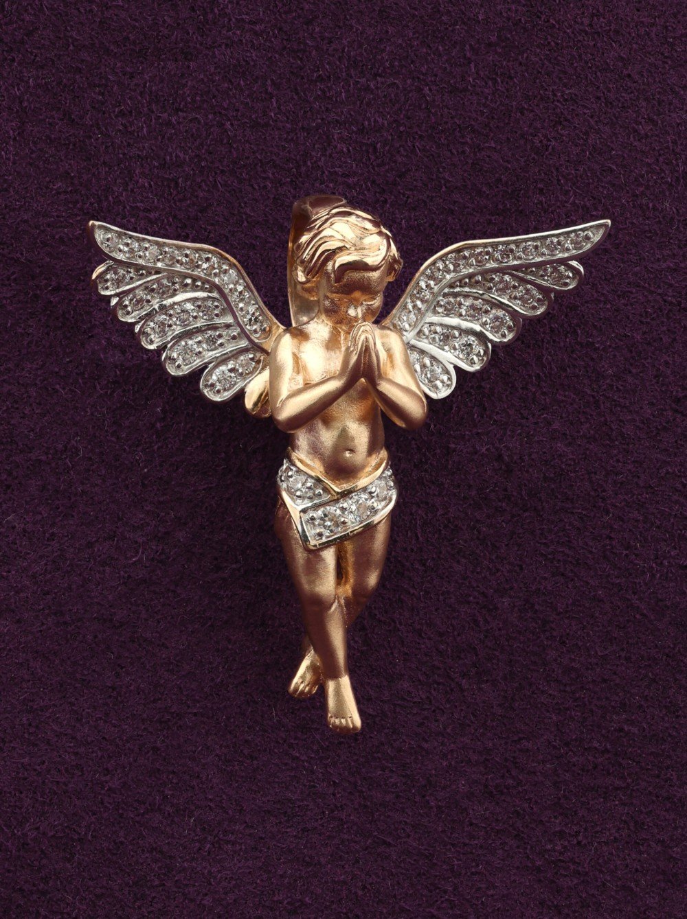 Подвеска из золота c фианитом