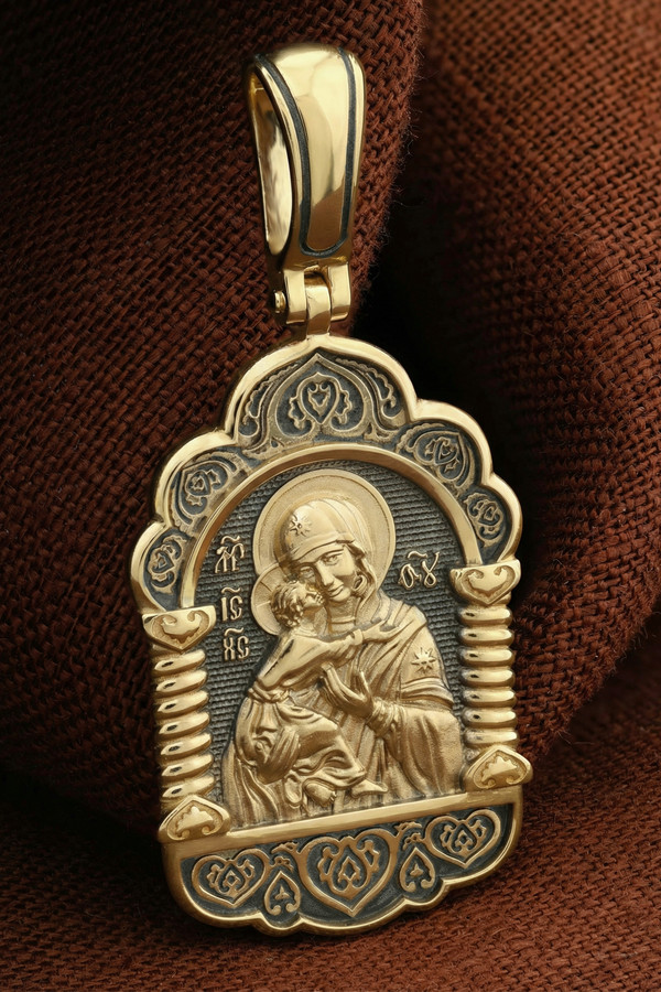 Образок из лимонного золота