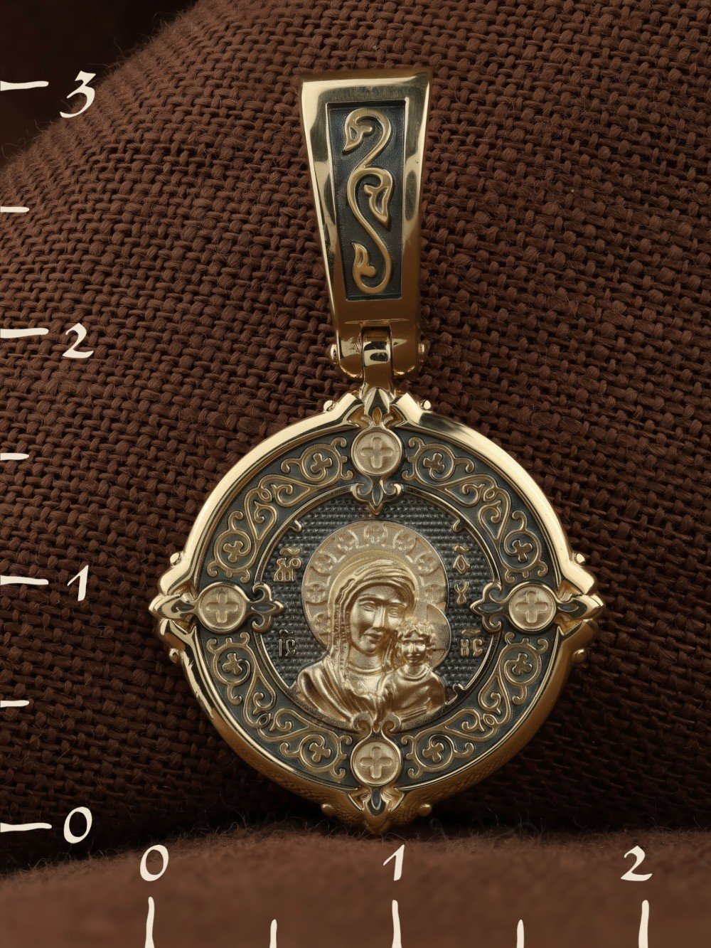 Образок из лимонного золота