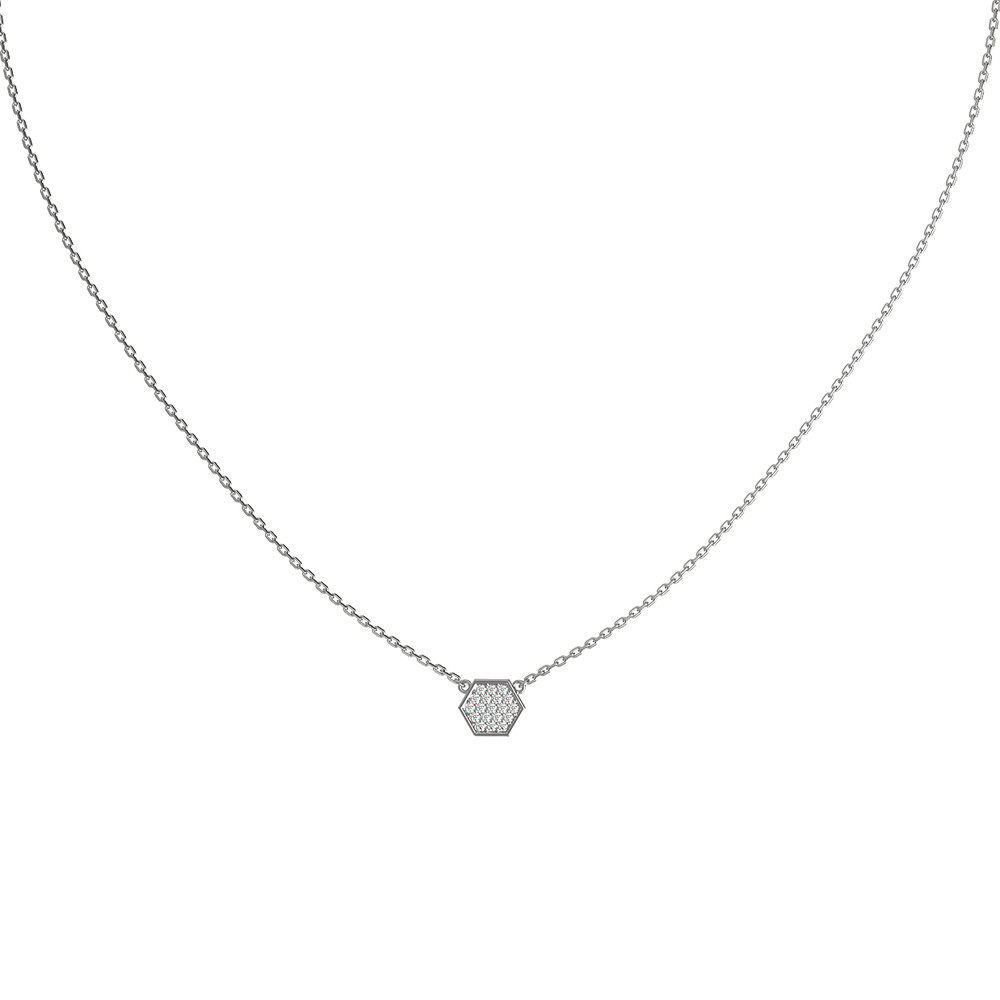 Колье из белого золота c бриллиантами