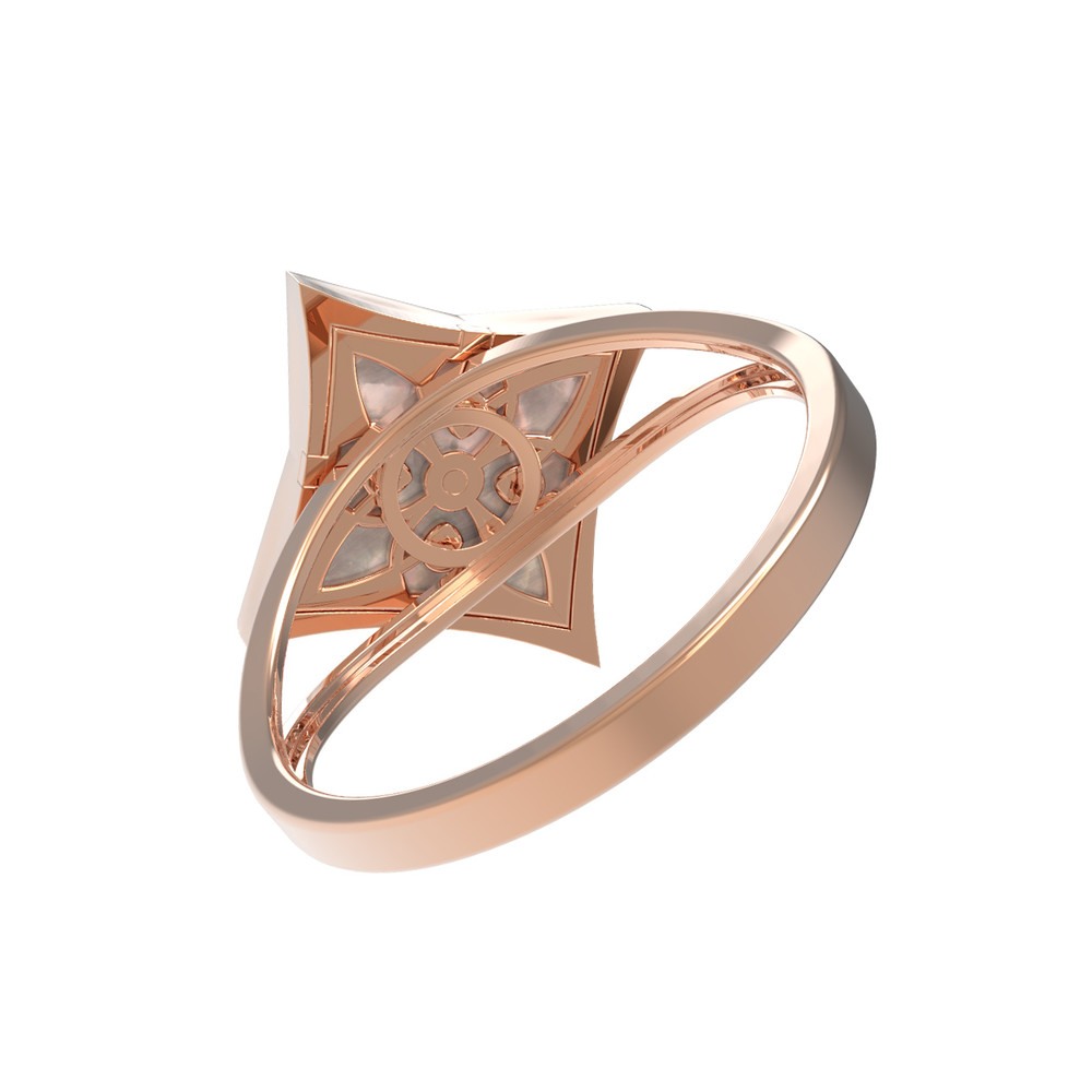 Кольцо из золота c перламутром