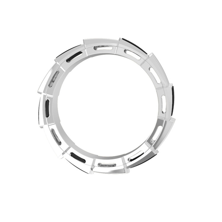 Кольцо из белого золота c ониксом