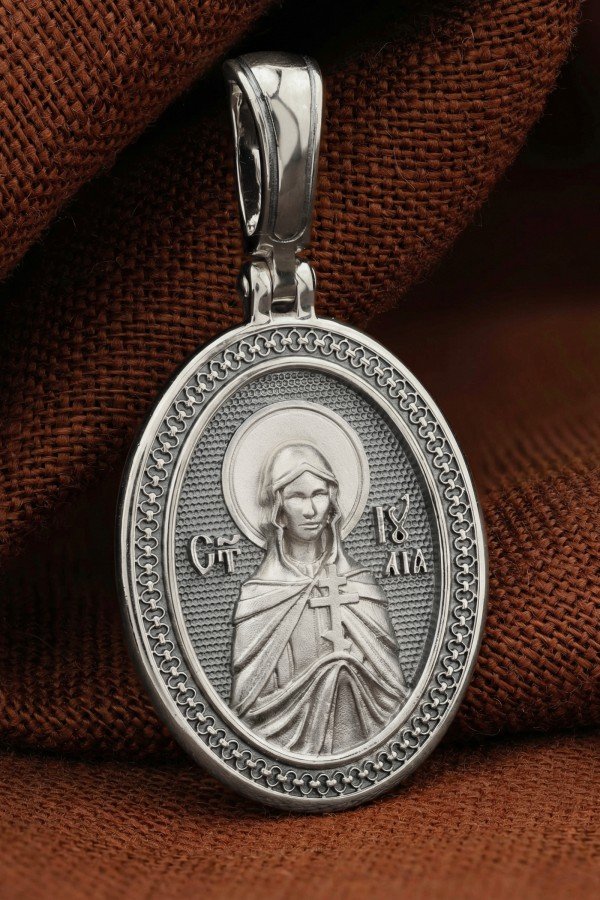 Образок из белого золота