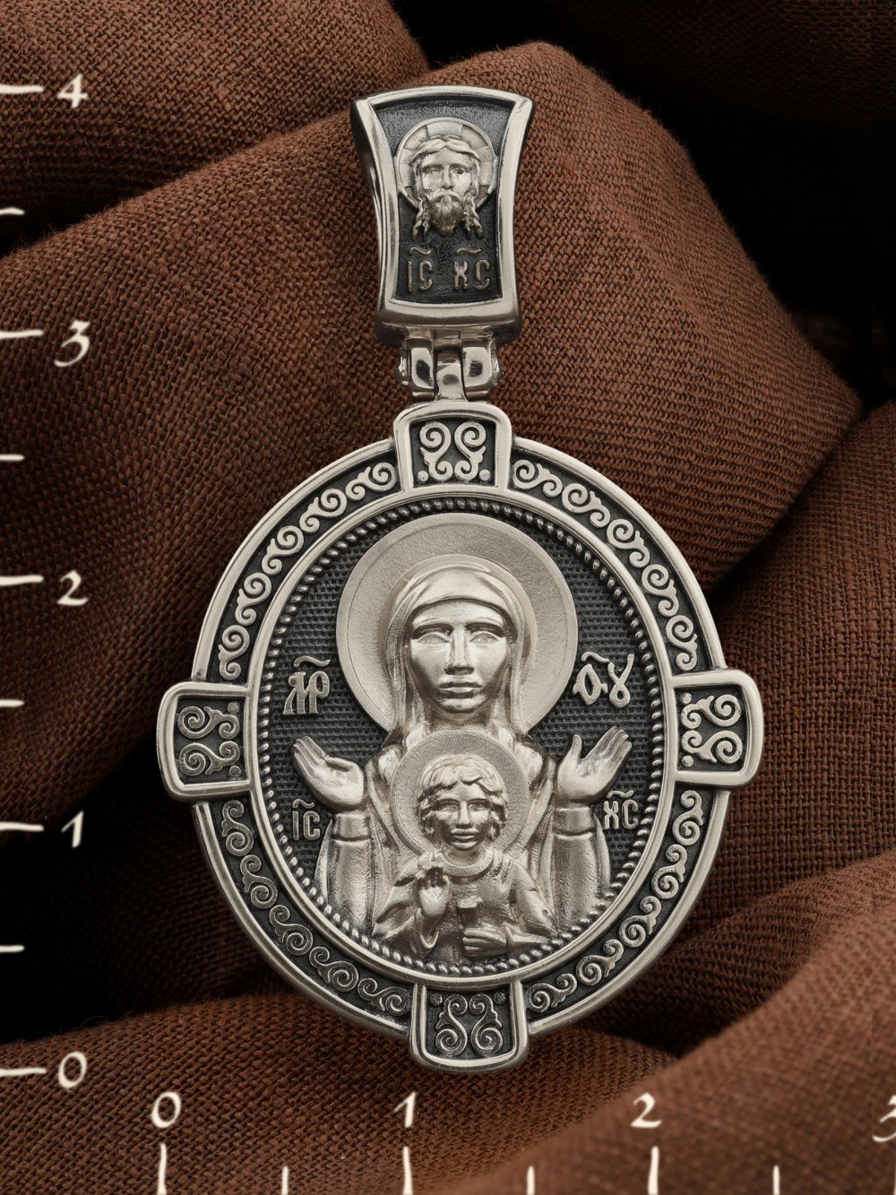 Образок из белого золота