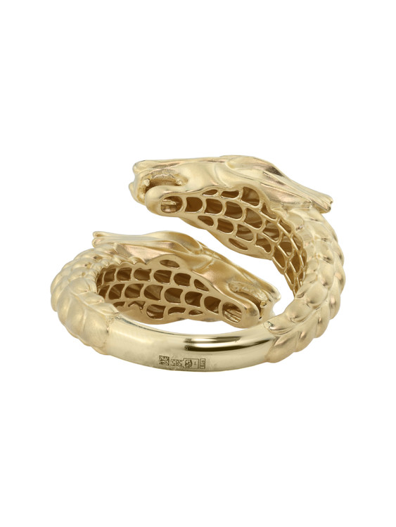 Кольцо из лимонного золота c бриллиантами