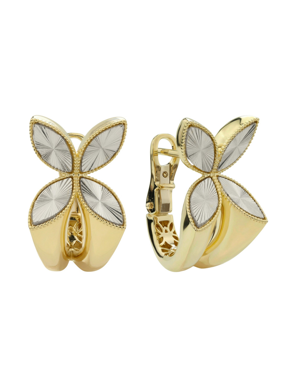 Серьги из лимонного золота