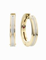 Серьги из лимонного золота c рубином