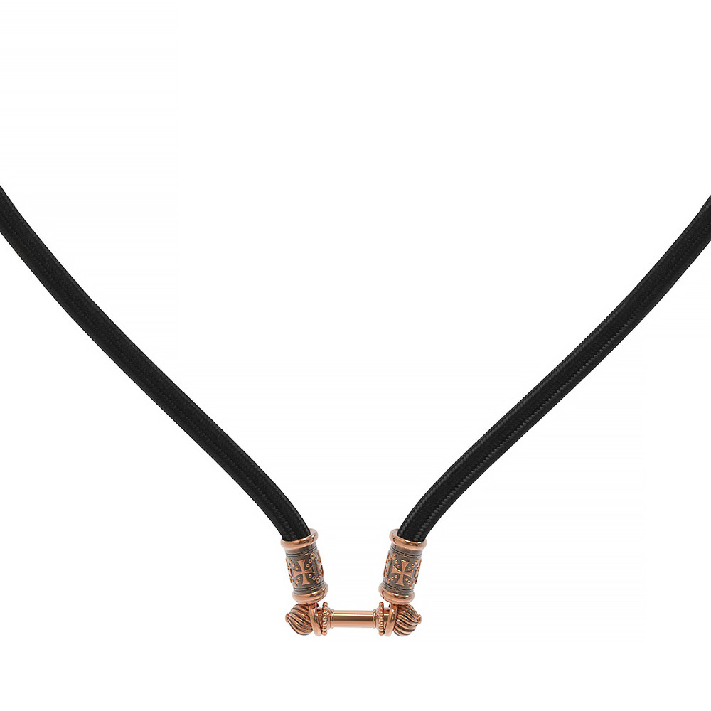 Шнурок шёлковый из золота c шёлковым шнурком