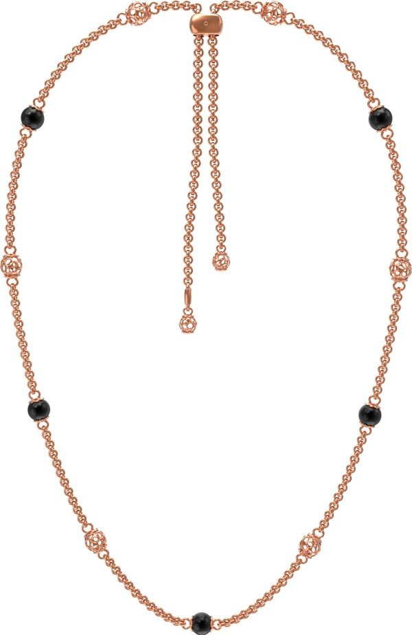 Колье из золота c ониксом