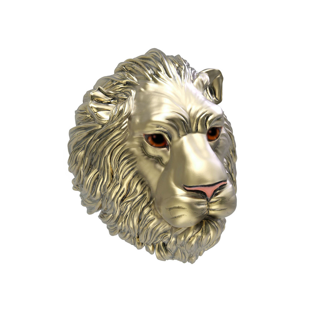 Кольцо из лимонного золота c эмаль