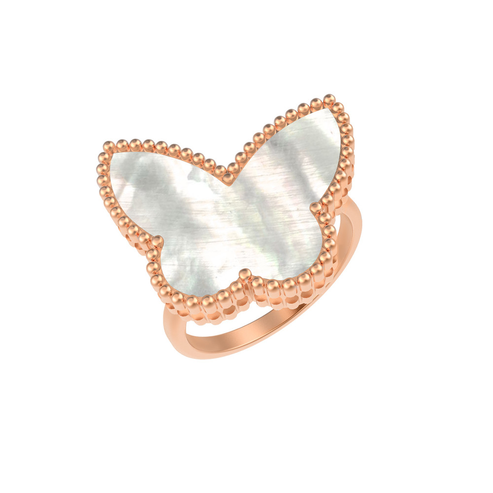 Кольцо из золота c перламутром