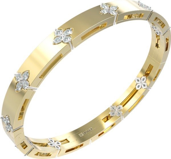 Браслет из лимонного золота c бриллиантами