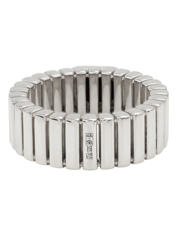 Кольцо из белого золота c ониксом