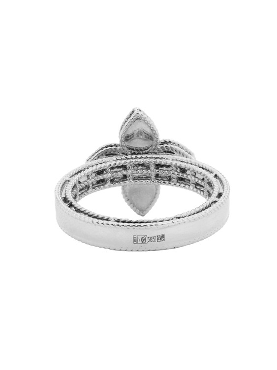 Кольцо из белого золота c бриллиантами