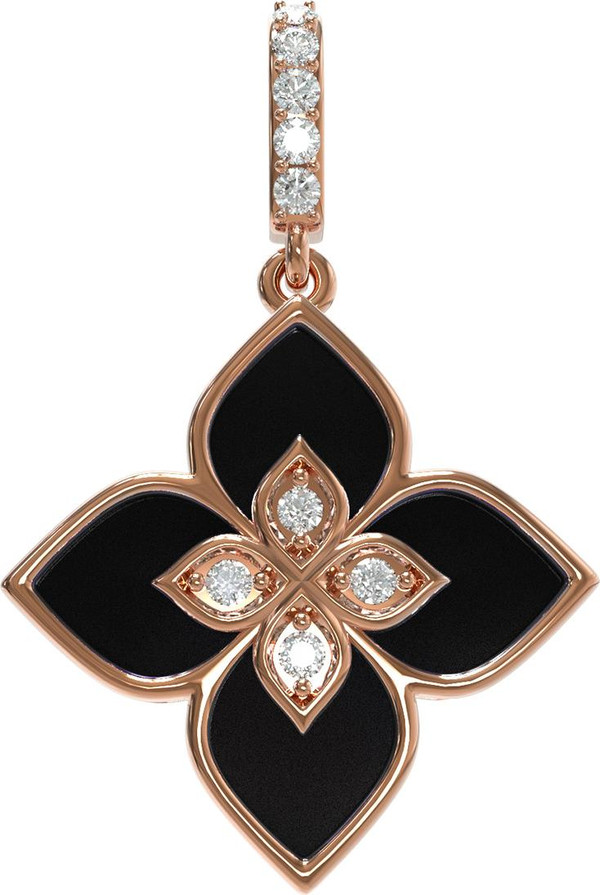 Подвеска из золота c бриллиантами и ониксом