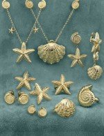 Колье из лимонного золота