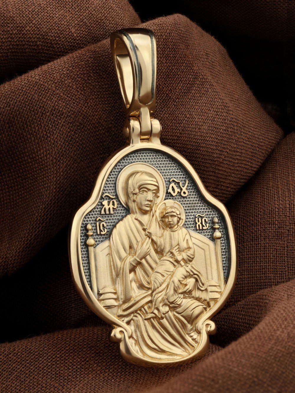 Образок из лимонного золота