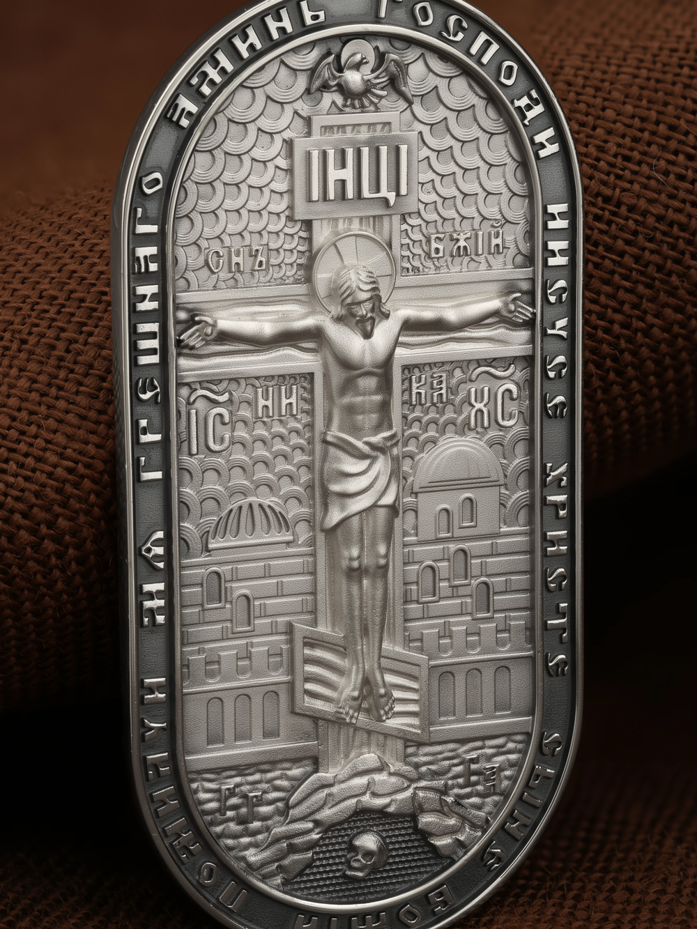 Образок из белого золота