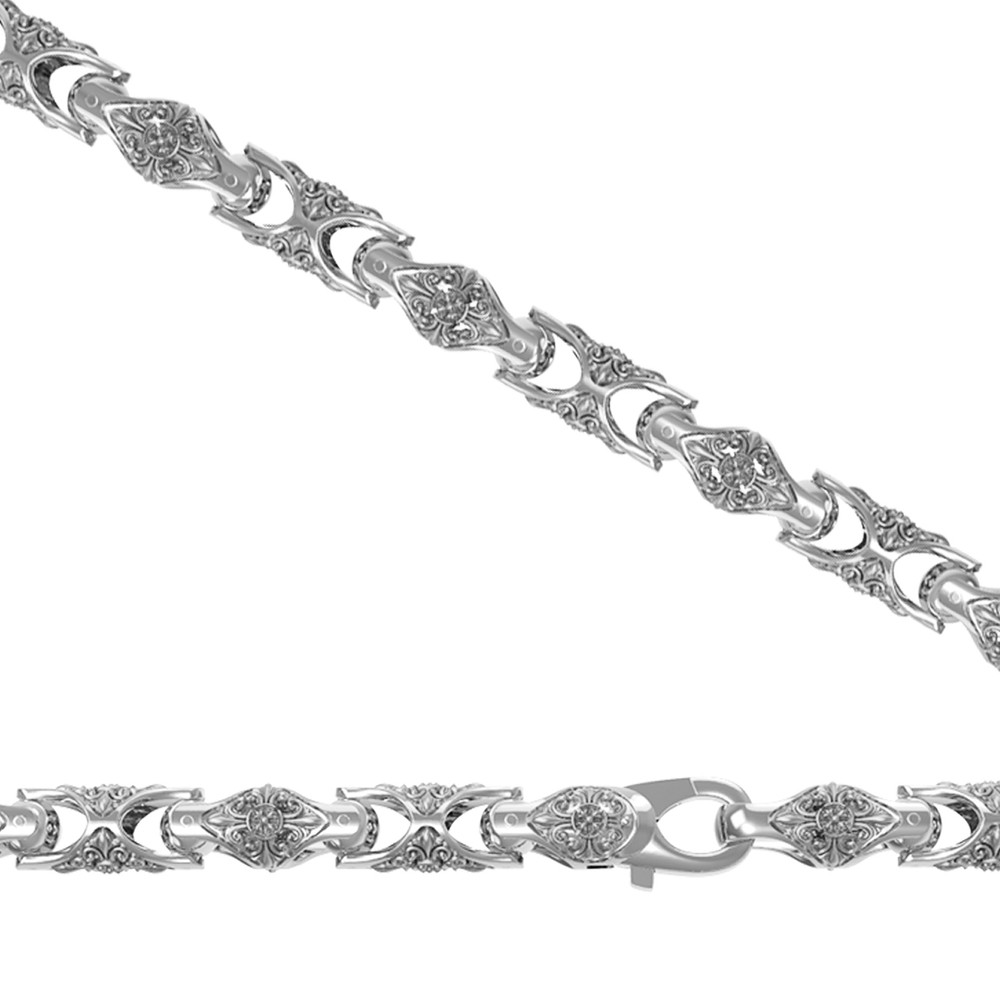 Цепь из белого золота