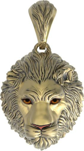 Подвеска из лимонного золота c эмаль