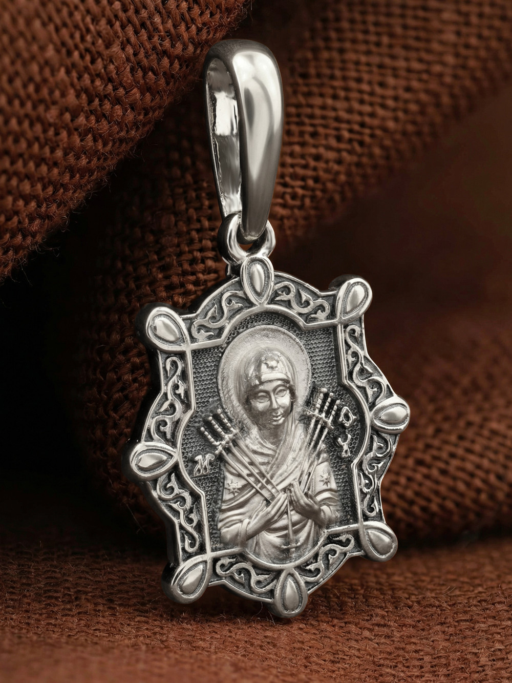 Образок из белого золота