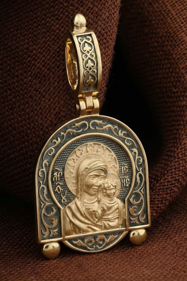 Образок из лимонного золота