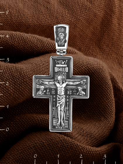 Крест из белого золота