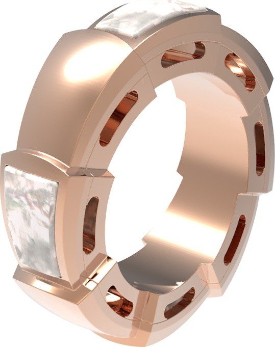 Подвеска из золота c перламутром