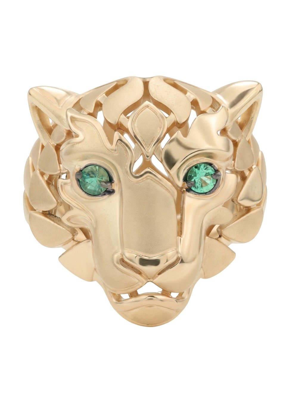 Кольцо из золота c изумрудом и рубином