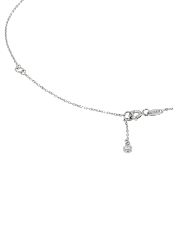 Колье из белого золота c бриллиантами и ониксом