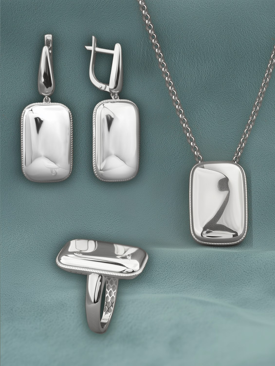 Подвеска из белого золота