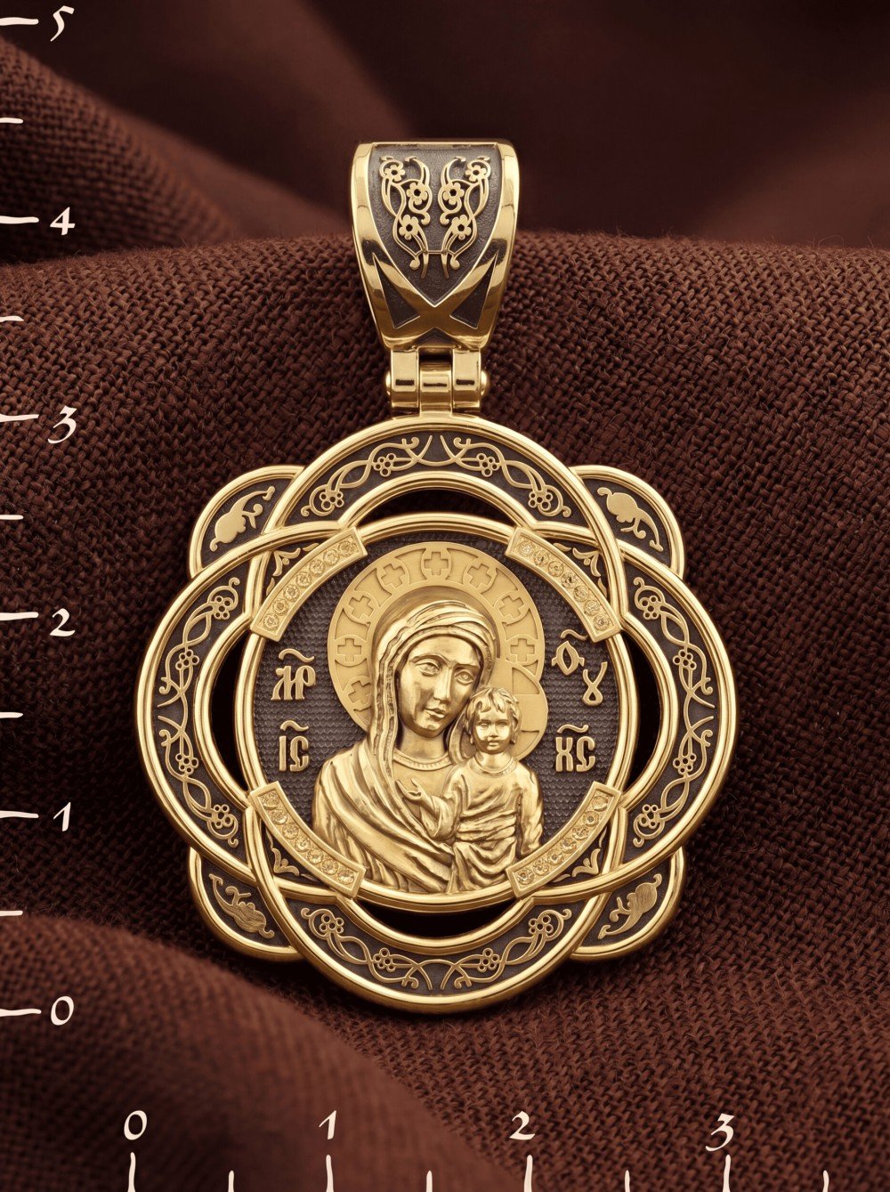 Образок из лимонного золота