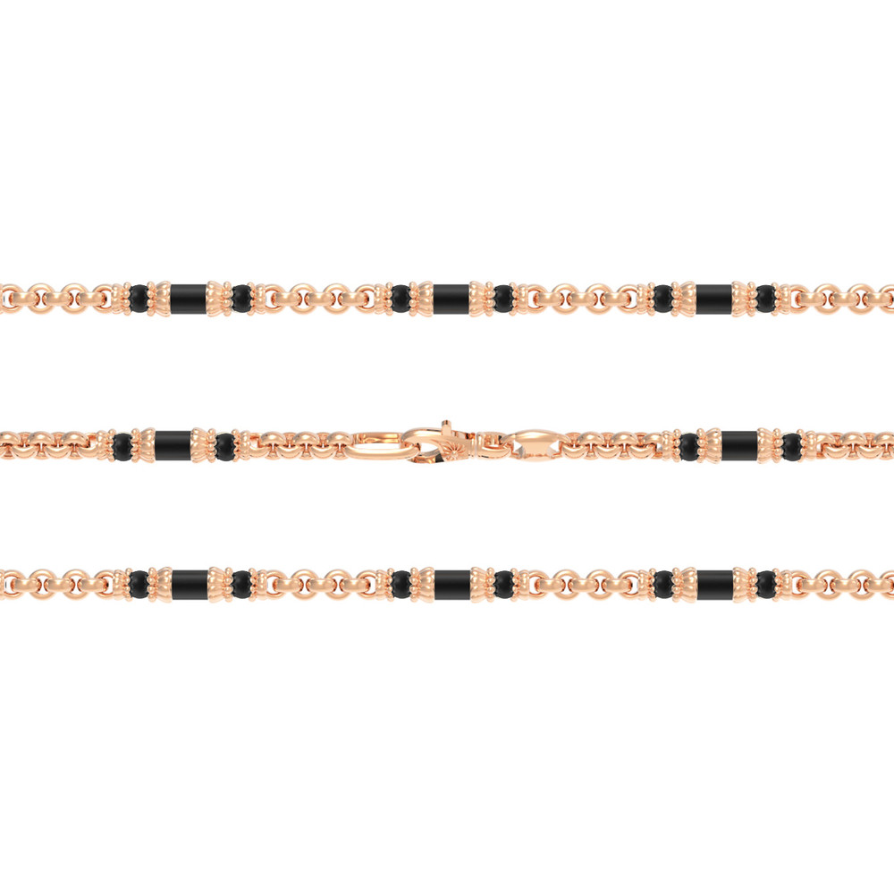 Цепь из золота c ониксом