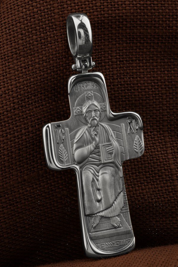 Крест из белого золота