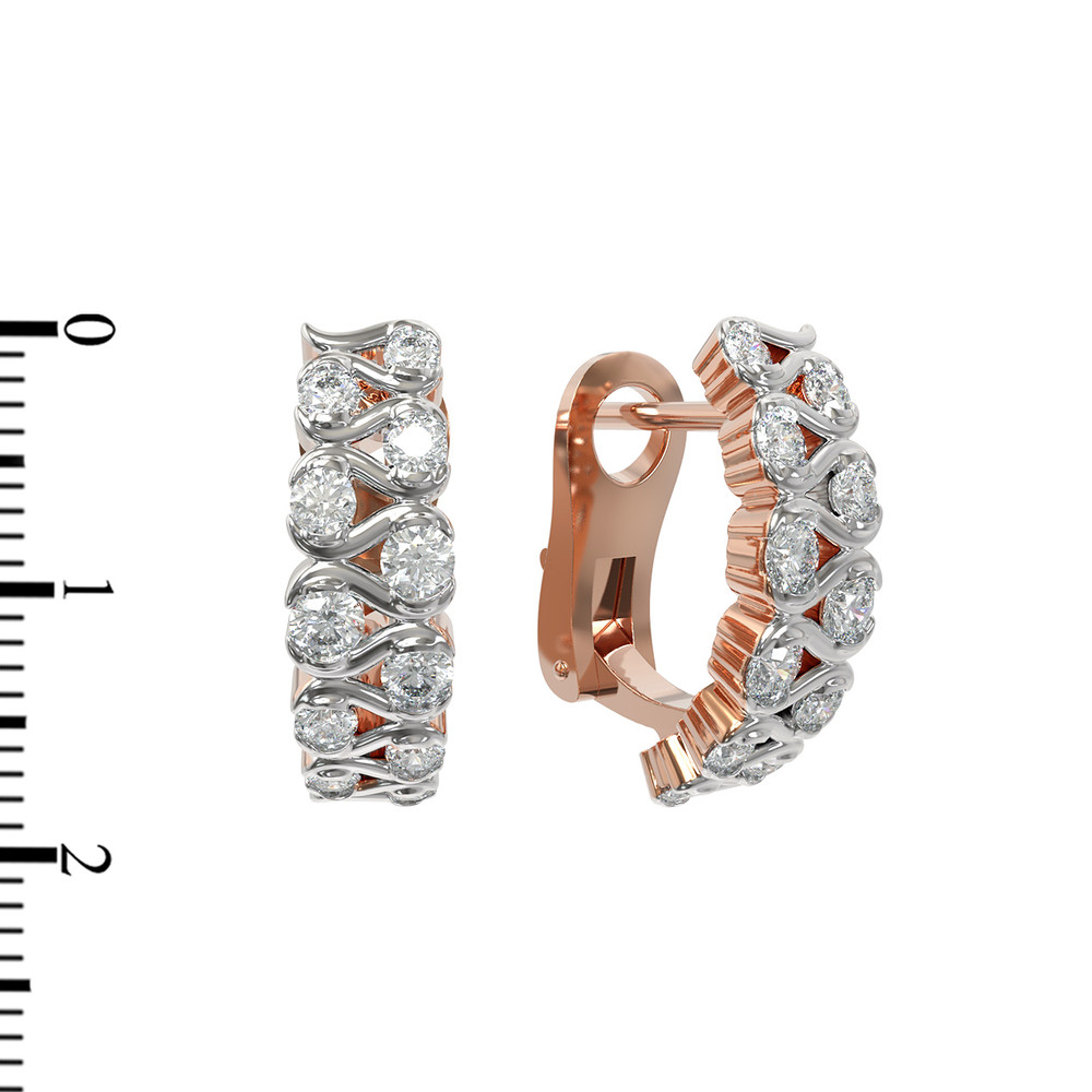 Серьги из золота c бриллиантами