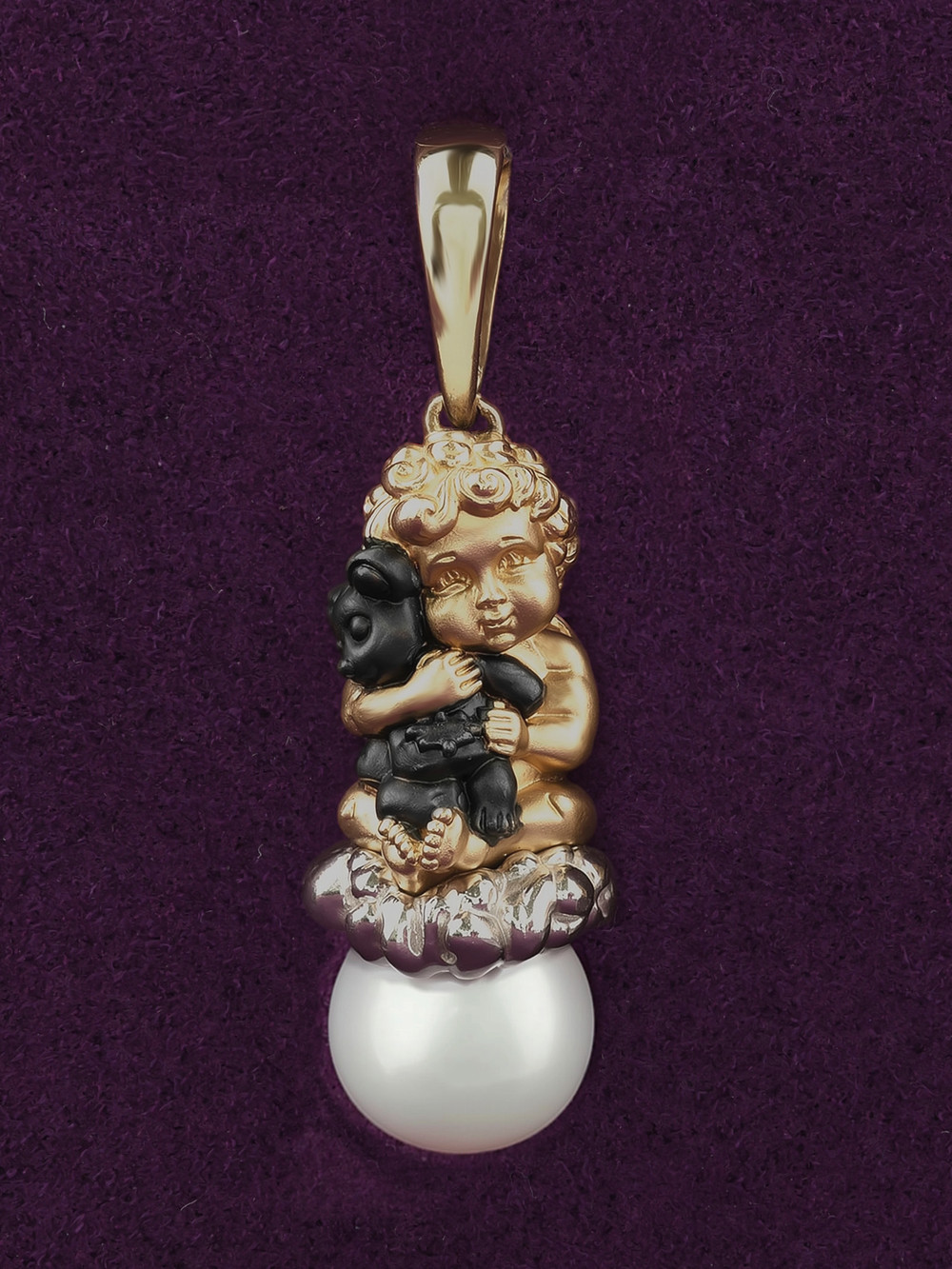 Подвеска из золота c жемчугом