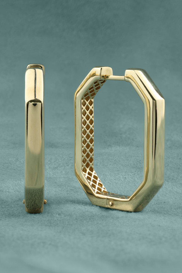 Серьги из лимонного золота