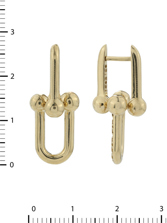 Серьги из лимонного золота