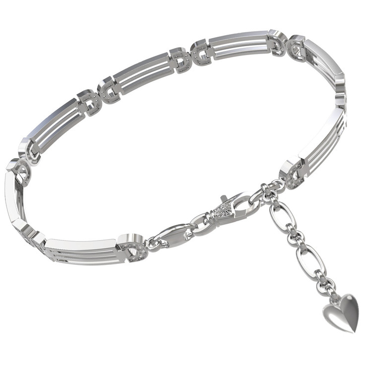 Браслет из белого золота c бриллиантами