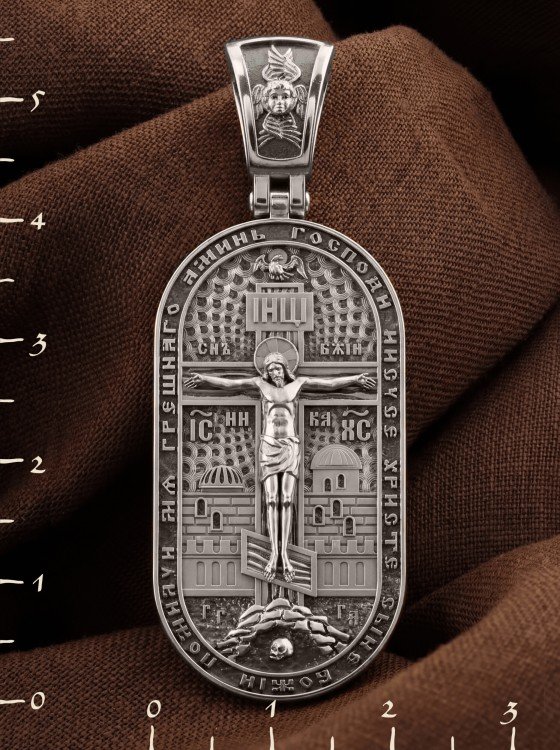 Образок из белого золота