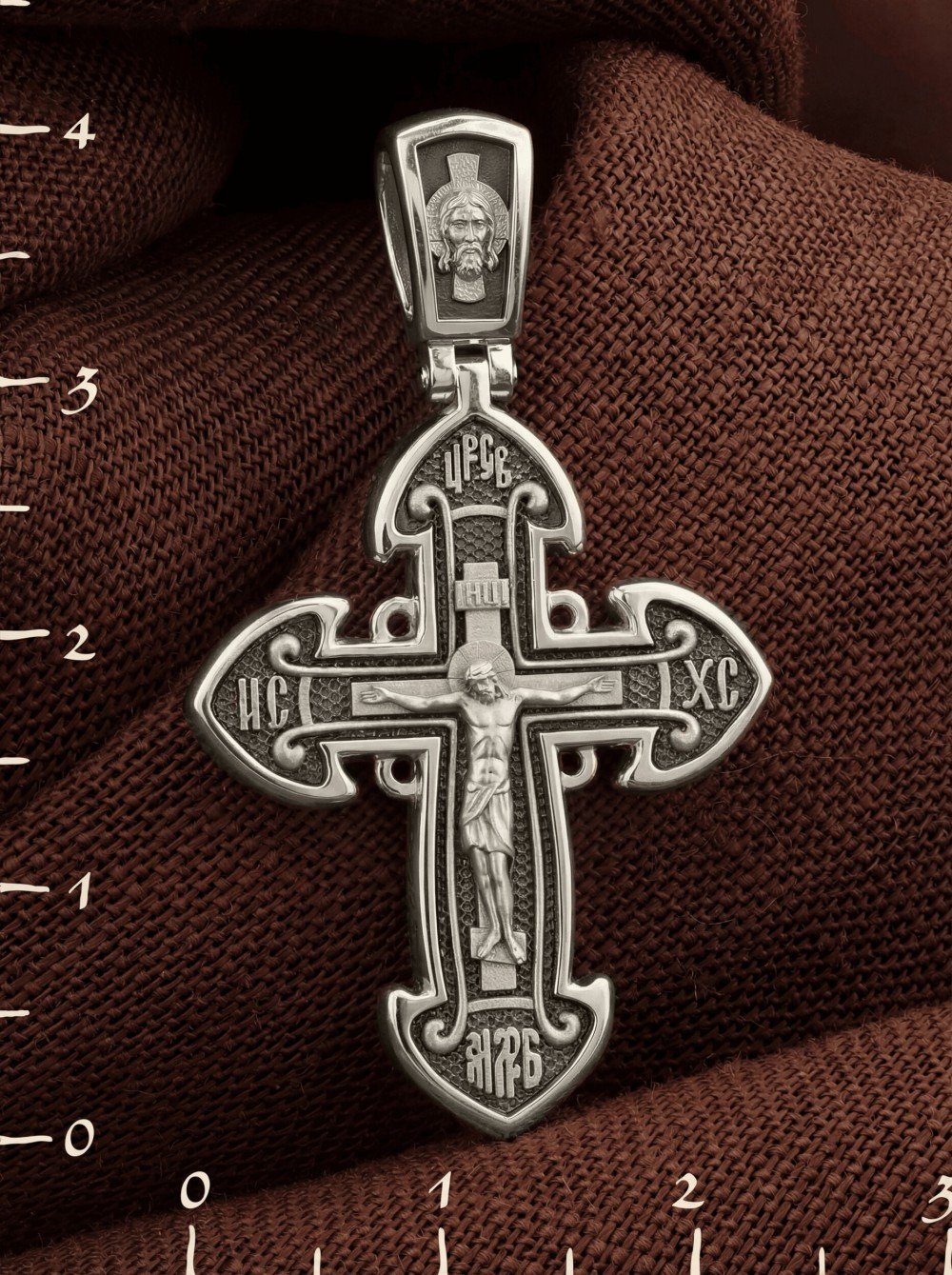 Крест из белого золота